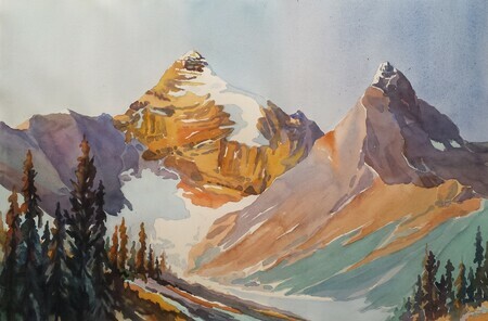 Mt Athabasca from the Glacier